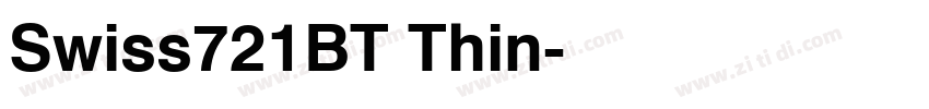 Swiss721BT Thin字体转换